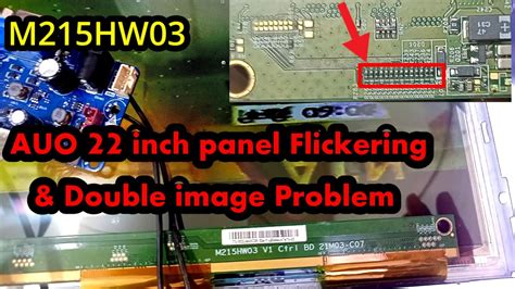 M215HW03 Panel Flickering Double Image Problem Solution YouTube