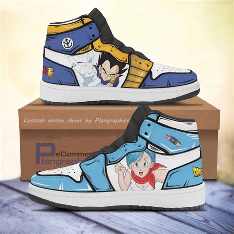 Vegeta And Bulma Anime Shoes Dragon Ball Custom Boot Sneakers