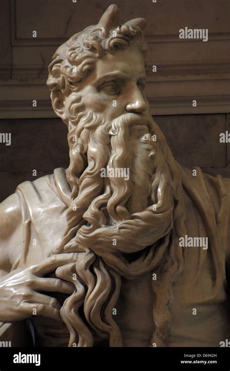 Moses 1513 1515 Statue By Michelangelo 1475 1564 Marble San