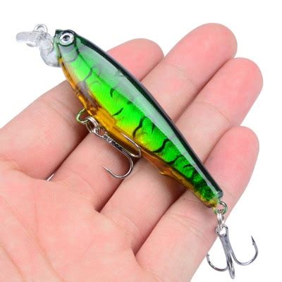 Señuelos de pesca artificiales cebos duros de 8cm 7 5g 5 colores