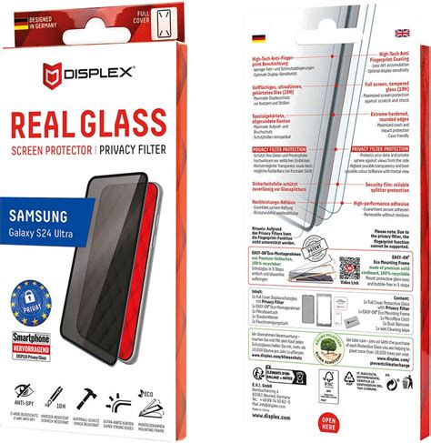 Displex Real Glass Full D Privacy Galaxy S