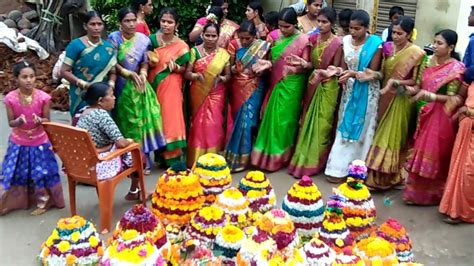 Siddipet Boigally Bathukamma Ata Video YouTube