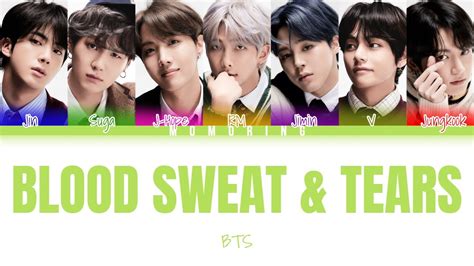 BTS Blood Sweat Tears Color Coded Lyrics YouTube