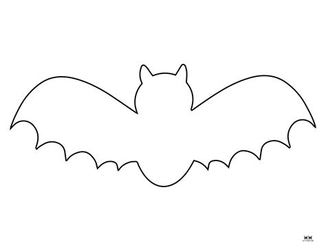 Bat Templates Coloring Pages Free Printables Printabulls