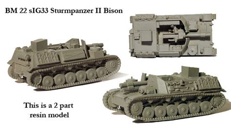 BM 22 sIG33 Sturmpanzer II Bison - Perry Miniatures