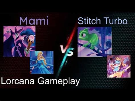 DISNEY LORCANA GAMEPLAY Mami VS Stitch Turbo YouTube