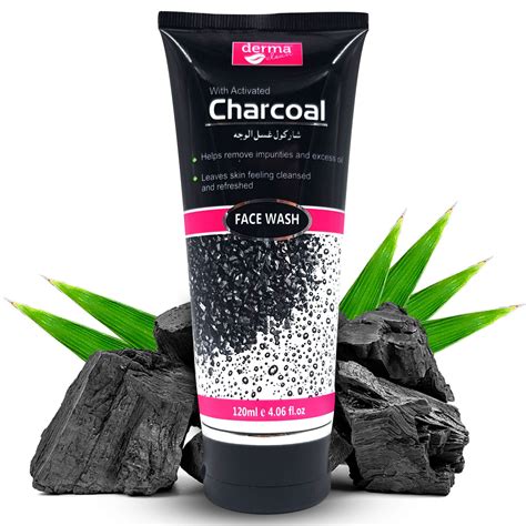 Charcoal Face Wash Ml Derma Clean Official Skin And Beauty