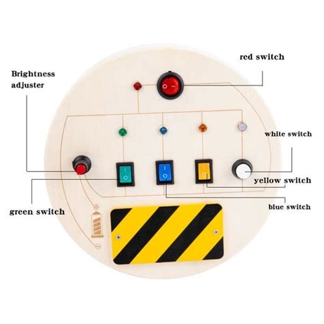 Panneau Sensoriel D Interrupteur De Lumi Re Led Jouet Sensoriel De