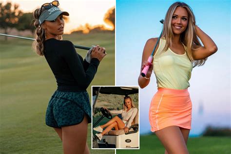 Rising Golf Influencer Claire Hogle Drawing Paige Spiranac Comparis