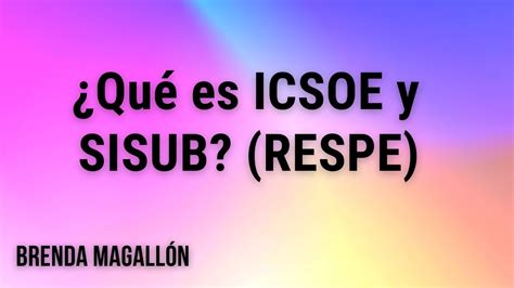 Qu Es Icsoe Y Sisub Sistema De Informaci N De Subcontrataci N