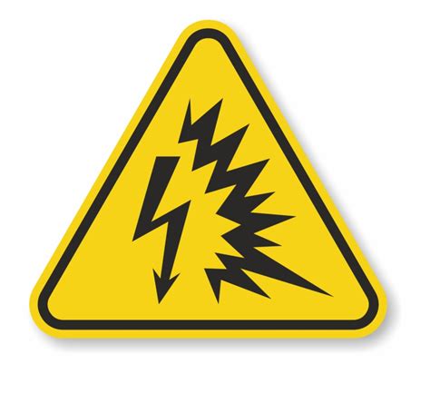 Iso Arc Flash Symbol Triangle Warning Sign Explosive Clip Art Library