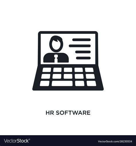 Hr Software Isolated Icon Simple Element From Vector Image