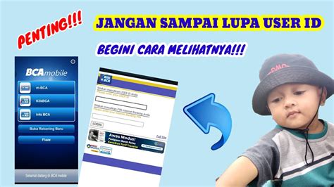 Ternyata Baru Ketemu Di Sini Cara Melihat USER ID BCA YouTube