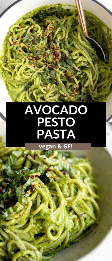 Vegan Avocado Pesto Pasta Eat With Clarity