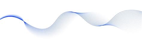 Premium Vector Abstract Blue Smooth Wave On A White Background