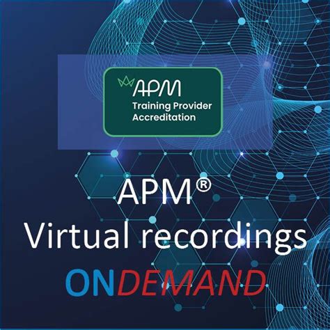 Apm Pmq Project Management Qualification Ondemand Virtual Recording