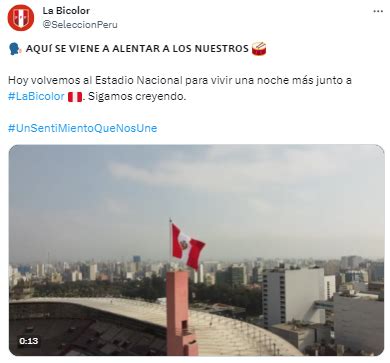 Selecci N Peruana Env A Contundente Mensaje A Los Hinchas Previo Al