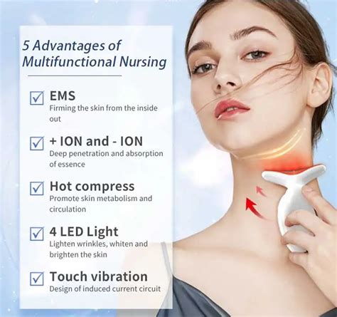 2024 Multi Function Face And Neck Lifting Device 7 Color Therapy Ems Skin Tighten Beauty Care