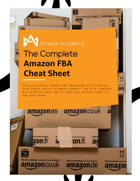 Amazon Fba Cheat Sheet Final