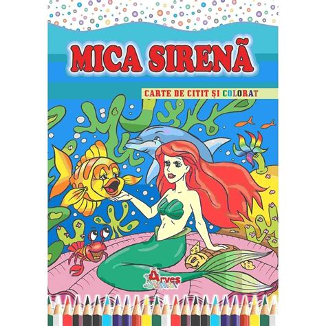 Mica Sirenă Carte De Citit și Colorat