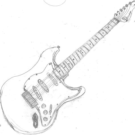Fender Stratocaster Drawing at GetDrawings | Free download