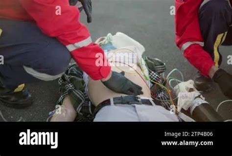 Emergency Injury And People On Road For Accident Disaster And Car