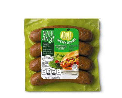 Apple Chicken Sausage Never Any Aldi Us