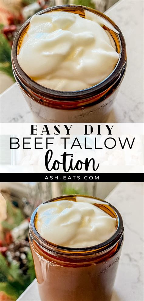 Easy Diy Beef Tallow Lotion One Ingredient Ash Eats