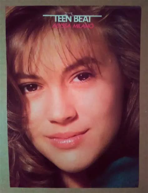 Magazine Pinup~ Alyssa Milano ~1980s ~~back David Coverdale Of White