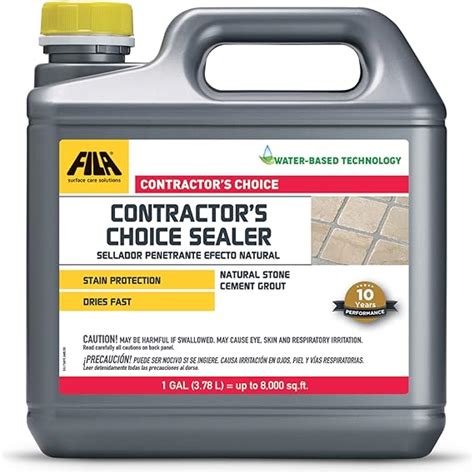 FILA Surface Care Solutions CONTRACTOR S Choice Sealer Tile And Grout