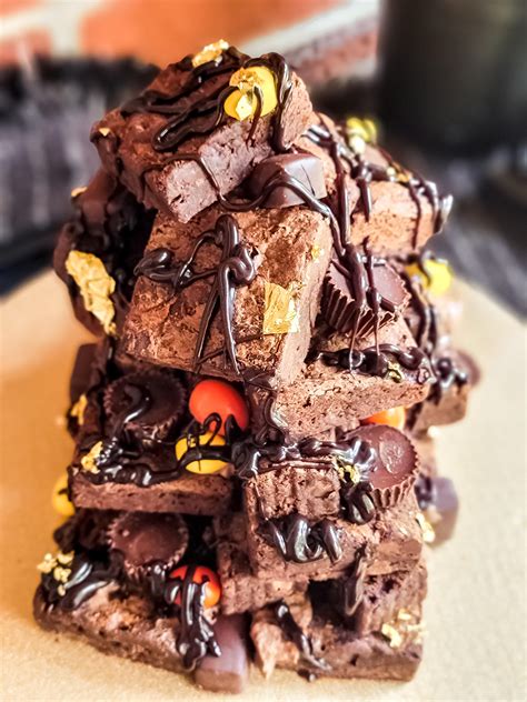 Homemade Brownie Tower R Food