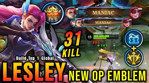 31 Kills 2x Maniac New Op Emblem For Lesley Please Try Build