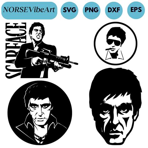 Scarface Svg Bundle Tony Montana Svg Scarface Png Tony Montana Svg