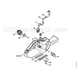 Stihl MS 362 Chainsaw MS 362 RVWZ Parts Diagram