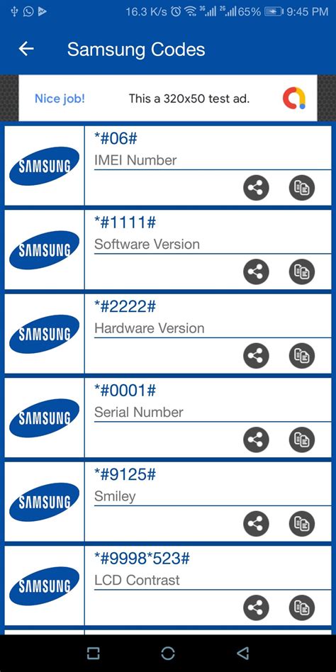 Samsung Secret Codes Android Source Code By Nadeemtaj5 Codester