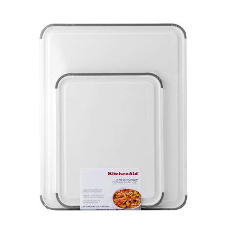 Kitchenaid Classic Nonslip 2 Piece Plastic Cutting Board White Wayfair