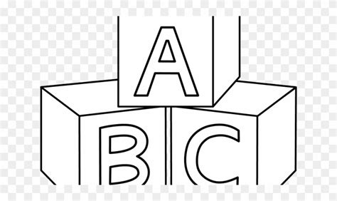 Toy Block Drawing PNG Clipart Abc Angle Area Black And White