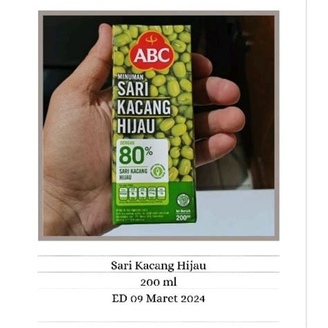 Jual Abc Sari Kacang Hijau 200 Ml Shopee Indonesia