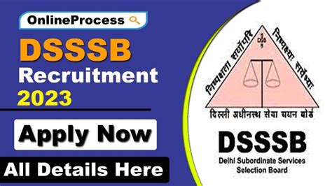 DSSSB Recruitment 2023 Apply Now Eligibility 1841 Vacancies Dsssb