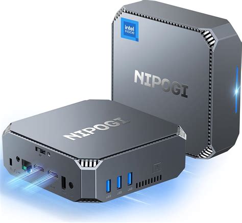 NiPoGi Mini PC 12th Gen Intel Alder Lake N100 Mini Computer Up To 3 4