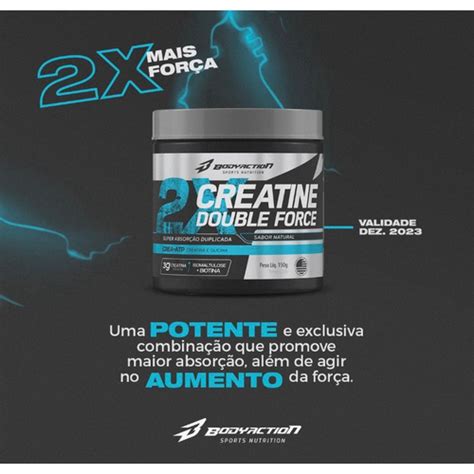 Creatine Double Force 150G Body Action No Shoptime