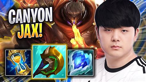 CANYON IS A MONSTER WITH JAX DK Canyon Plays Jax JUNGLE Vs Graves