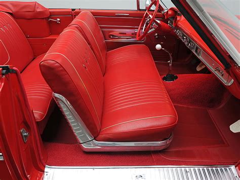 1963 500 6 5 Classic Convertible Ford Galaxie Interior Sunliner