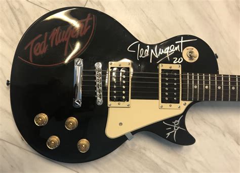 Ted Nugent Signed Autographed Guitar Ebay