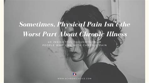 Chronic Pain Physical Pain Quotes