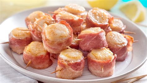 Bacon Wrapped Scallops Recipe Easy 15 Minute Dinner Delight First For Women