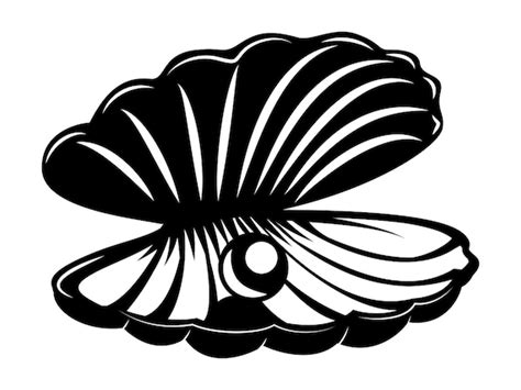 Pearl In Shell Clipart