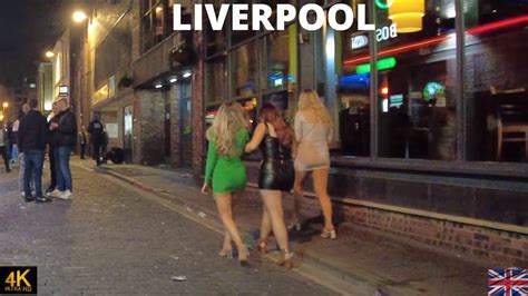 Liverpool England Uk Nightlife Walk Youtube