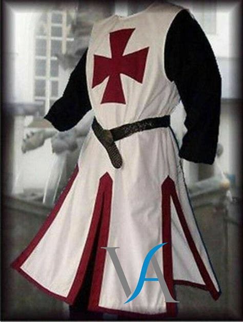 Medieval Templar Knight Crusader Surcoat Tunic Reenactment Etsy