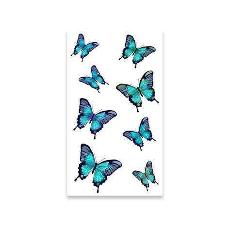 Butterfly Love Water Transfer Temporary Fake Body Tattoo Sticker Face